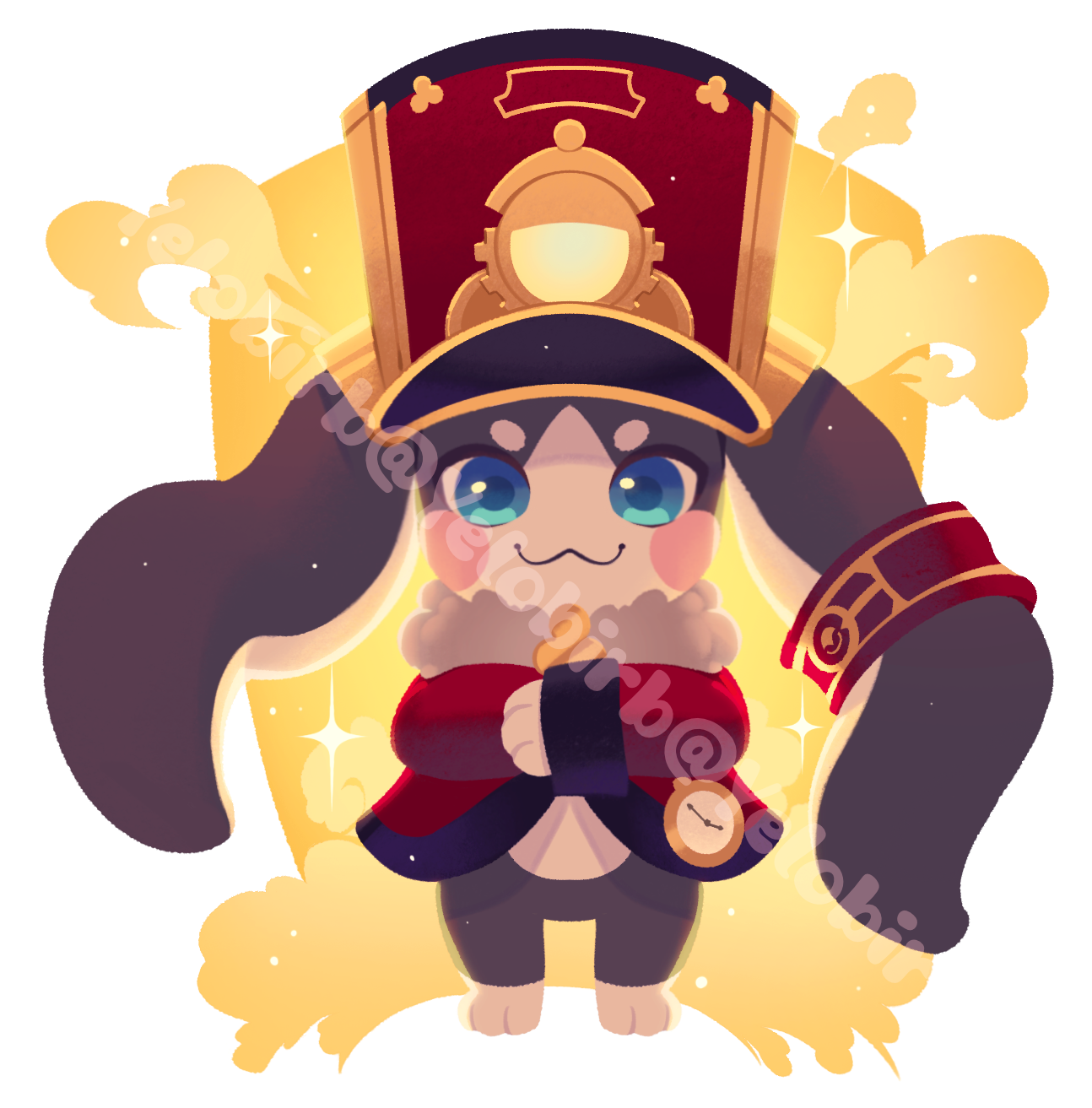 Creature with stop watch and hat