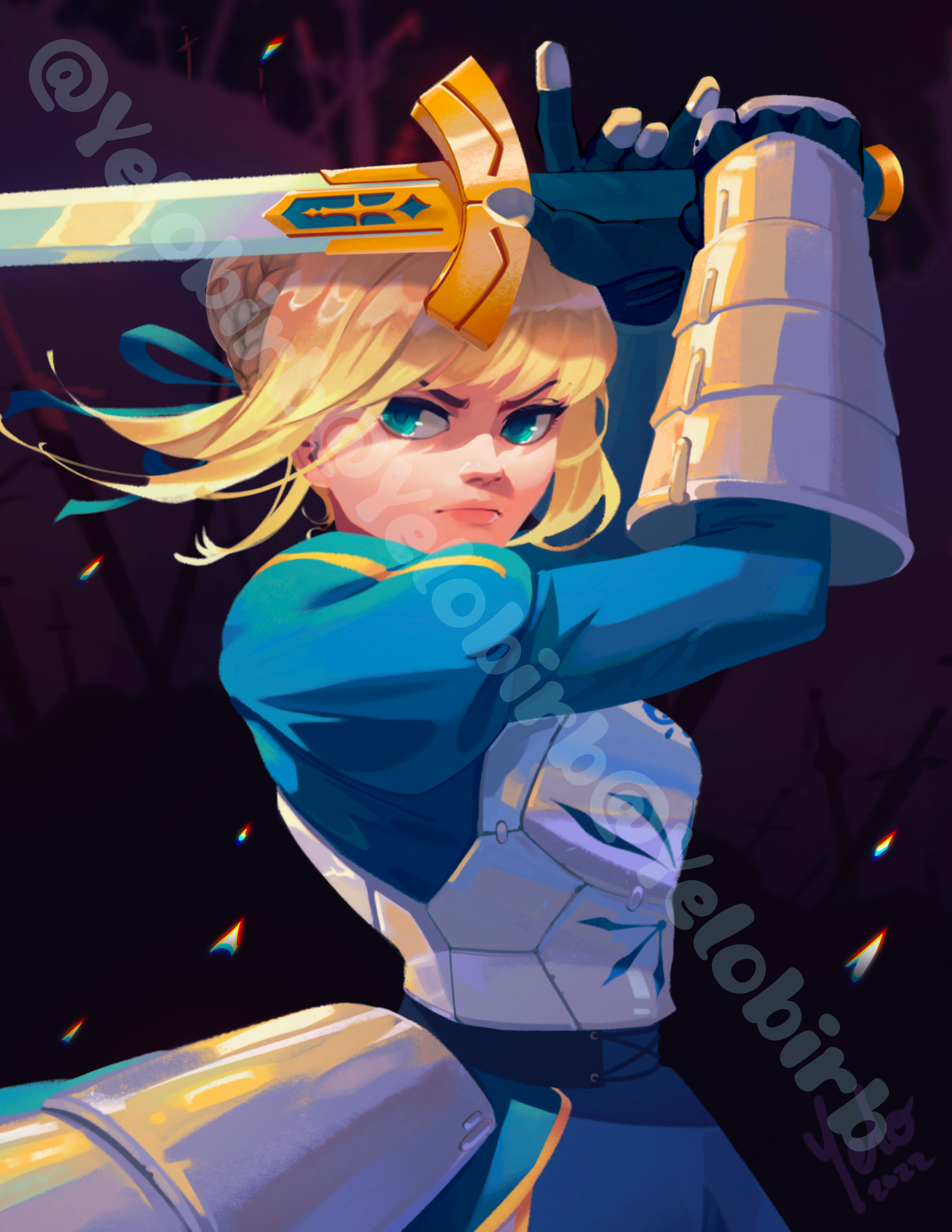 Warrior holding a sword